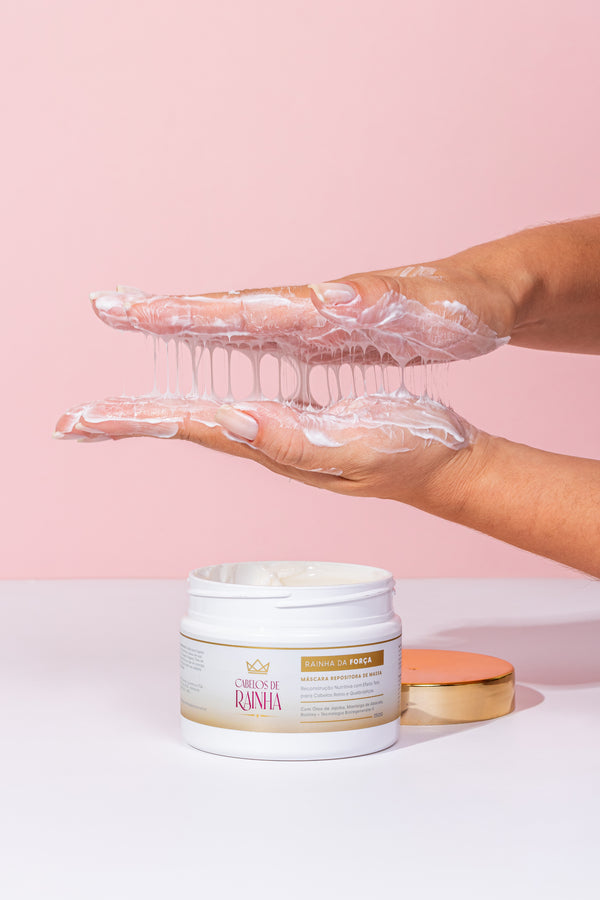 🔥🔥 Promoção: Máscara Liso Escorrido + Máscara Rainha da Força Cabelos de Rainha + Finalizador bifásico Segredo da Rainha