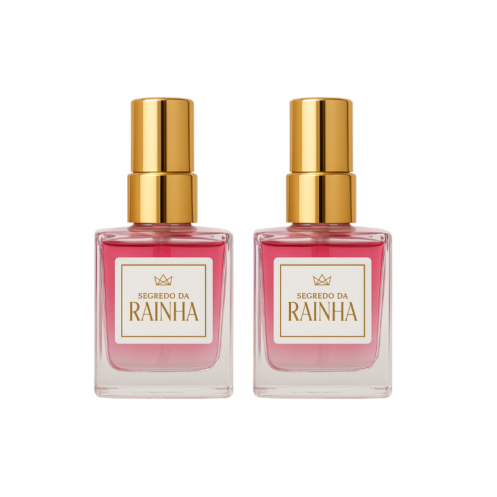 2 Finalizadores Segredo da Rainha - Perfume Capilar Brilho Perfumado 50 ml