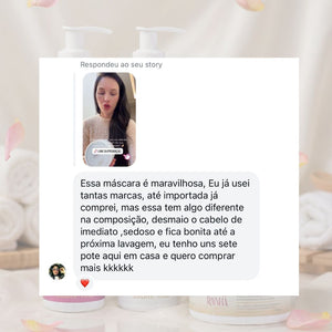 1 Shampoo + 1 Condicionador Crescimento e Fortalecimento + 1 Máscara Hidronutritiva + 1 Máscara Rainha da Força