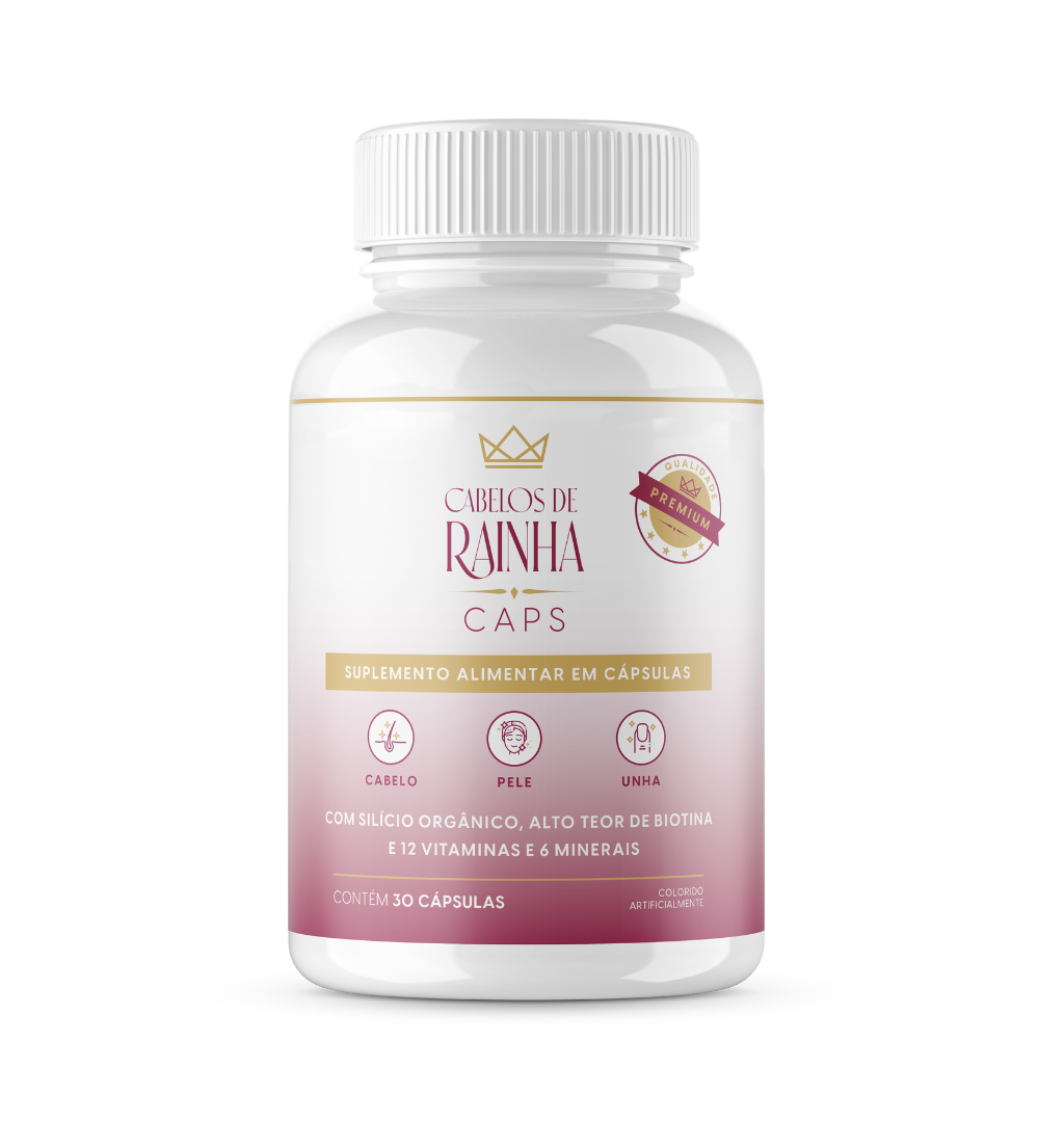 1 Cabelos de Rainha Caps - Vitamina para Cabelo, Pele e Unha
