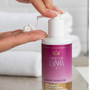 🔥🔥 Promoção: Kit Crescimento e Fortalecimento Cabelos de Rainha (2 Shampoos + 1 Condicionador)