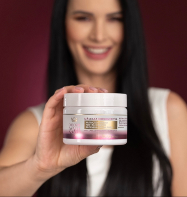 🔥🔥 Promoção: 1 Shampoo + 1 Condicionador Crescimento e Fortalecimento + 1 Máscara Hidronutritiva + 1 Máscara Rainha da Força