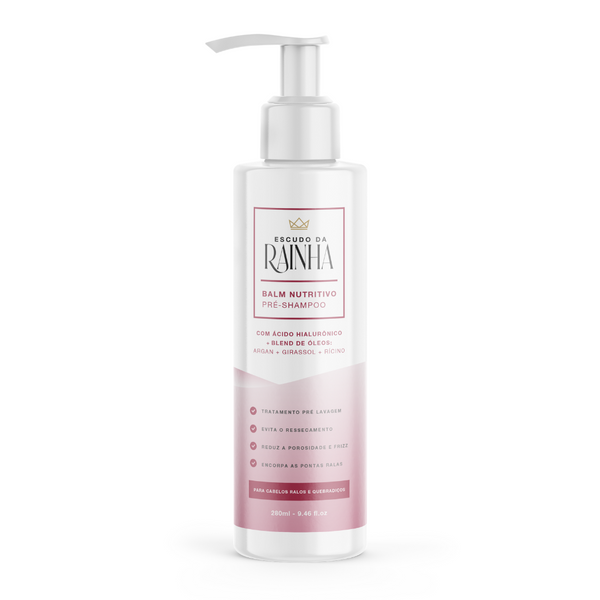 🔥🔥 Promoção: Escudo da Rainha – Balm Nutritivo Pré-Shampoo Cabelos de Rainha 280 ml