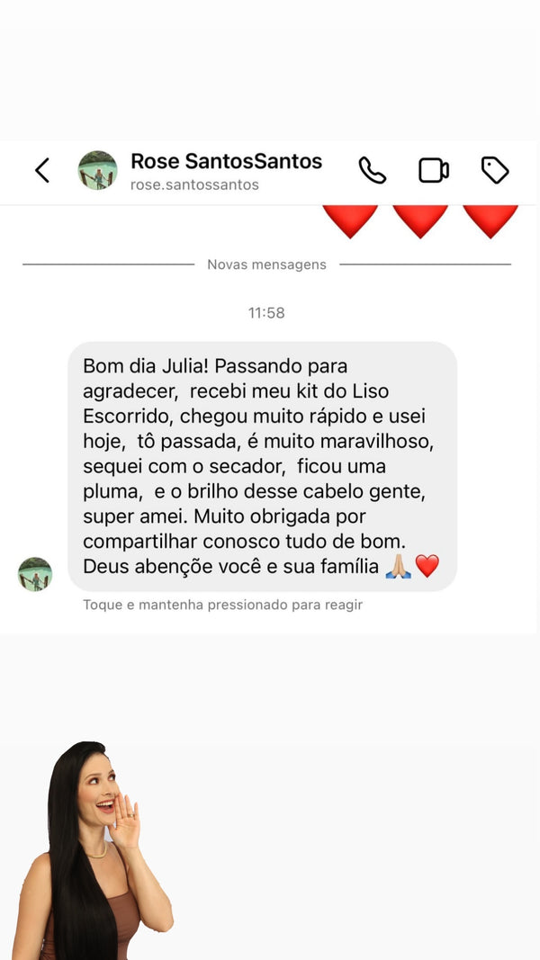 Kit Liso Escorrido (1 Shampoo + 1 Condicionador + 1 Máscara + 1 Spray)