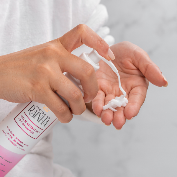 Máscara Hidronutritiva + Balm Nutritivo  Escudo da Rainha + Máscara Rainha da Força Cabelos de Rainha