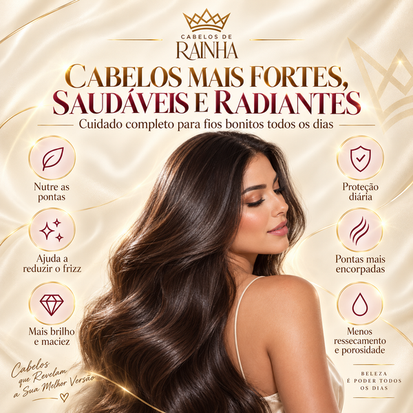1 Balm Escudo da Rainha + 1 Spray Rainha Blindada da Cabelos de Rainha