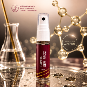 Ampola da Máscara Líquida Rainha sem Frizz da Cabelos de Rainha - 15 ml
