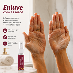 Ampola da Máscara Líquida Rainha sem Frizz da Cabelos de Rainha - 15 ml