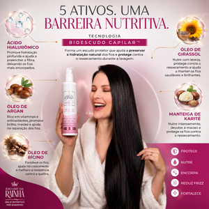 Escudo da Rainha – Balm Nutritivo Tratamento Pre lavagem Cabelos de Rainha 280 ml (Pré-Shampoo)