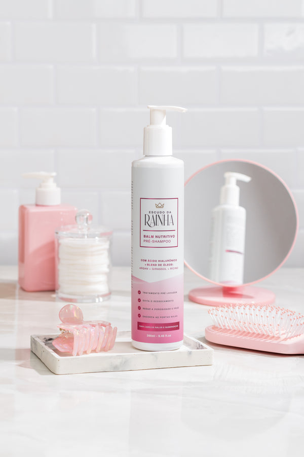 🔥🔥 Promoção: 1 Shampoo + 1 Condicionador Liso Escorrido + 1 Tratamento Pré Lavagem Escudo da Rainha (Pre Shampoo)