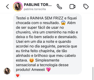 1 Shampoo + 1 Condicionador de Crescimento + 1 Máscara Líquida Rainha sem Frizz da Cabelos de Rainha