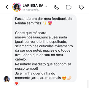 1 Shampoo + 1 Condicionador de Crescimento + 1 Máscara Líquida Rainha sem Frizz da Cabelos de Rainha