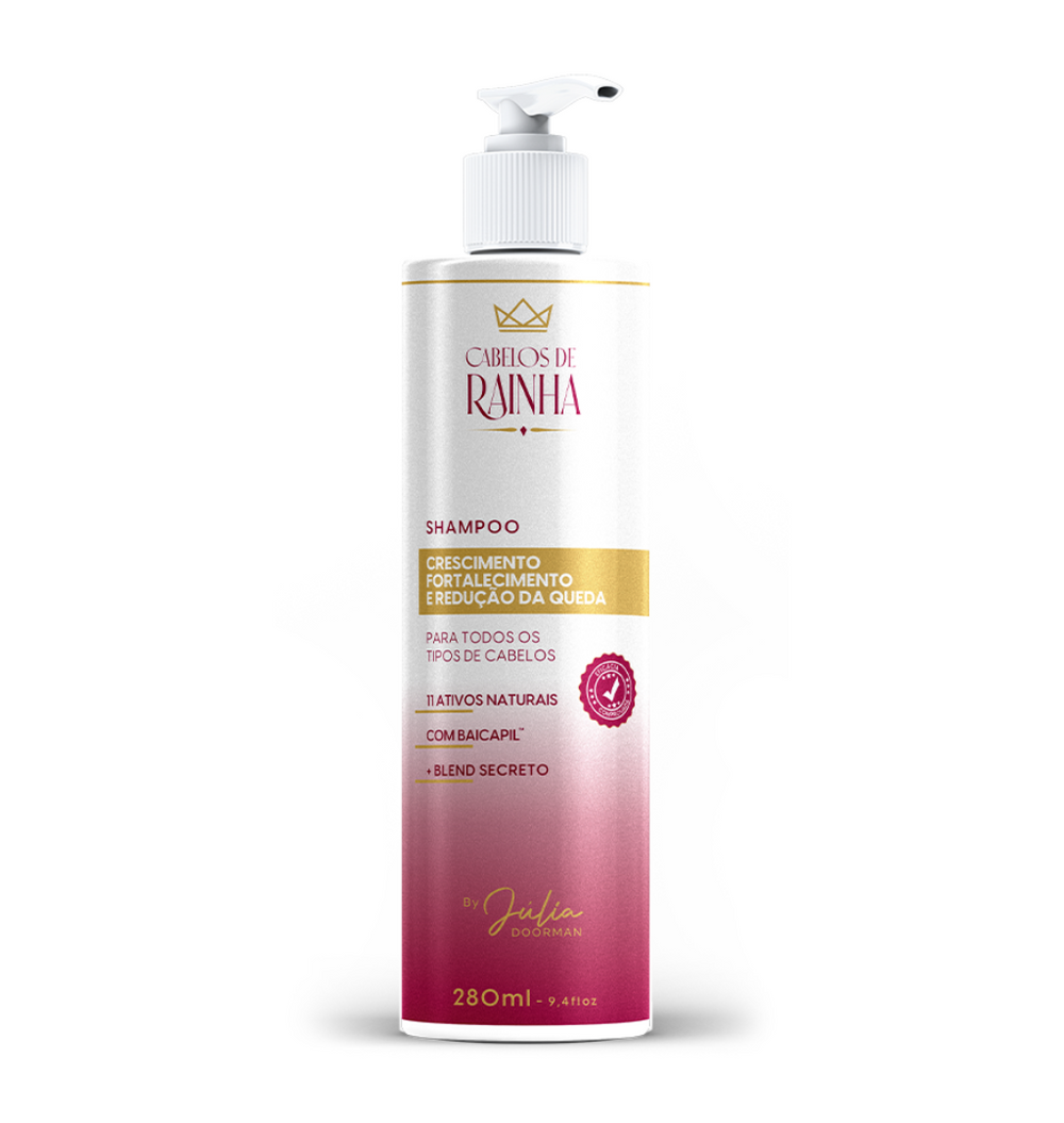 1 Shampoo de Crescimento e Fortalecimento Cabelos de Rainha