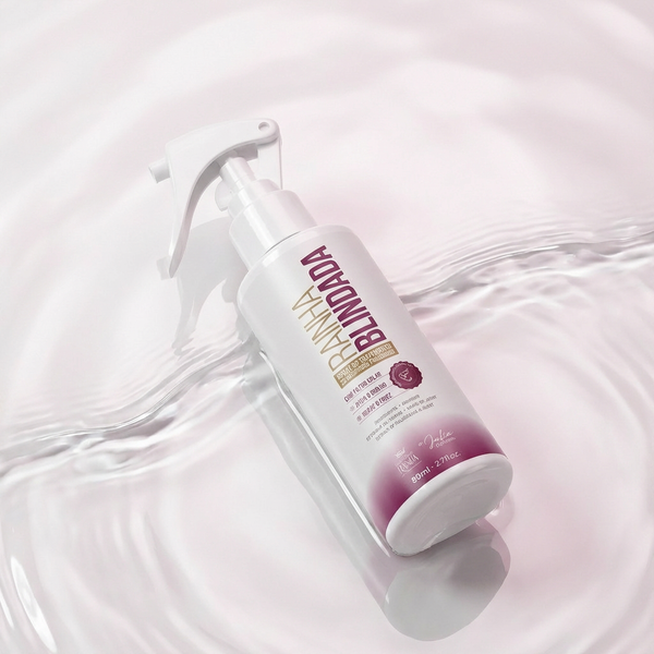 1 Spray Multifuncional Rainha Blindada Miniatura 80 ml - Cabelos de Rainha