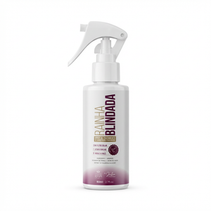 1 Spray Multifuncional Rainha Blindada Miniatura 80 ml - Cabelos de Rainha
