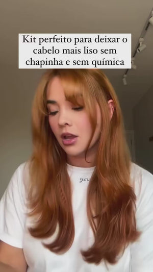 1 Máscara Liso Escorrido + 1 Máscara Hidronutritiva Cabelos de Rainha + 1 Máscara Rainha da Força