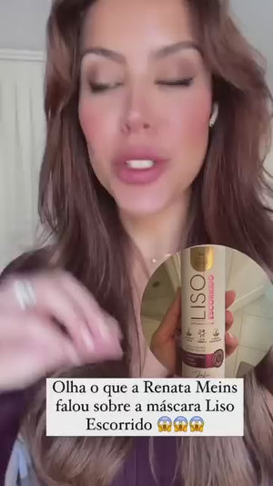 1 Máscara Liso Escorrido + 1 Máscara Hidronutritiva Cabelos de Rainha + 1 Máscara Rainha da Força
